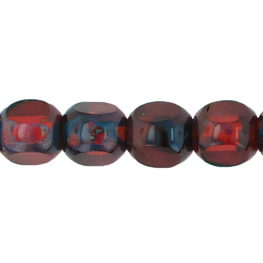 Czech Antique Style Triangle 6mm Fuchsia - Picasso (25pcs)