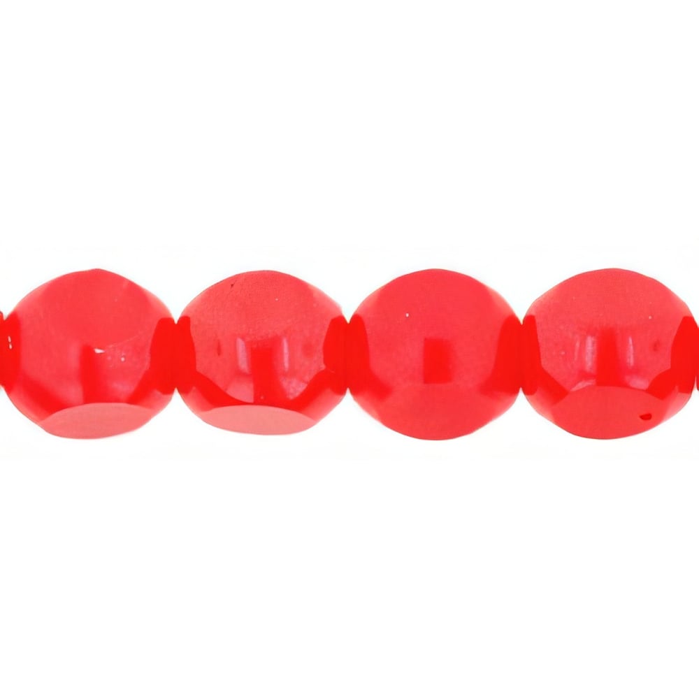 Czech Antique Style Triangle 6mm Opaque Red (25pcs)