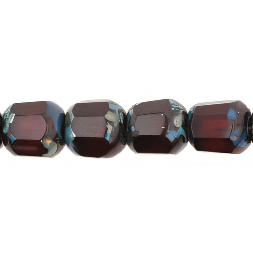 Czech Antique Style Octagonal 6mm Ruby (25pcs)