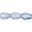 Czech Fire-Polish 7 x 5mm - Teardrop Luster - Transparent Blue (25pcs)