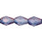 Czech Fire-Polish 7 x 5mm - Teardrop Luster - Transparent Denim Blue (25pcs)