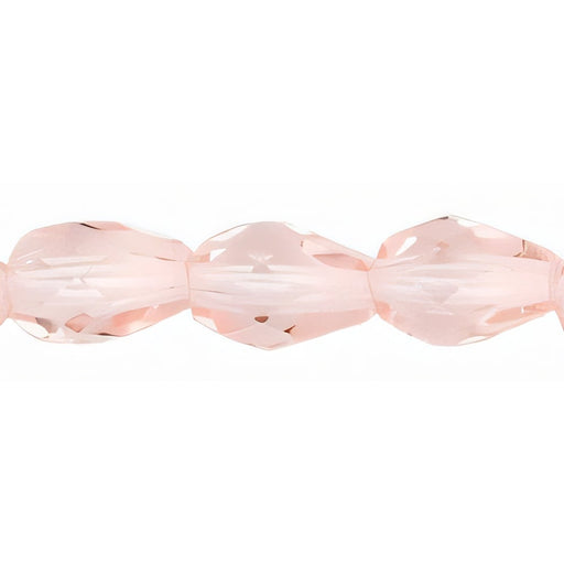 Czech Fire-Polish 7 x 5mm - Teardrop Rosaline (25pcs)