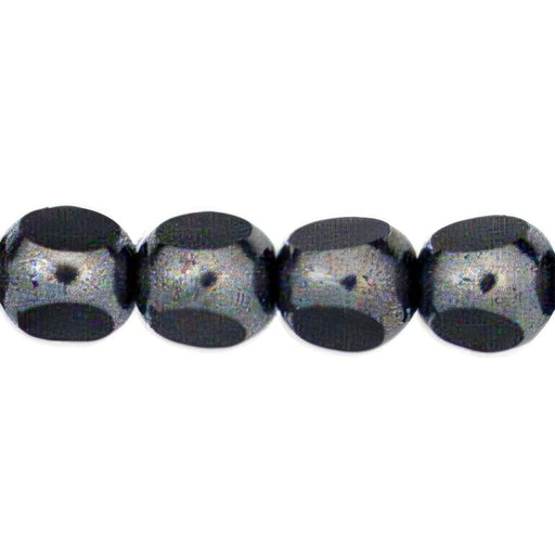 Czech Antique Style Triangle 8mm Hematite (25pcs)