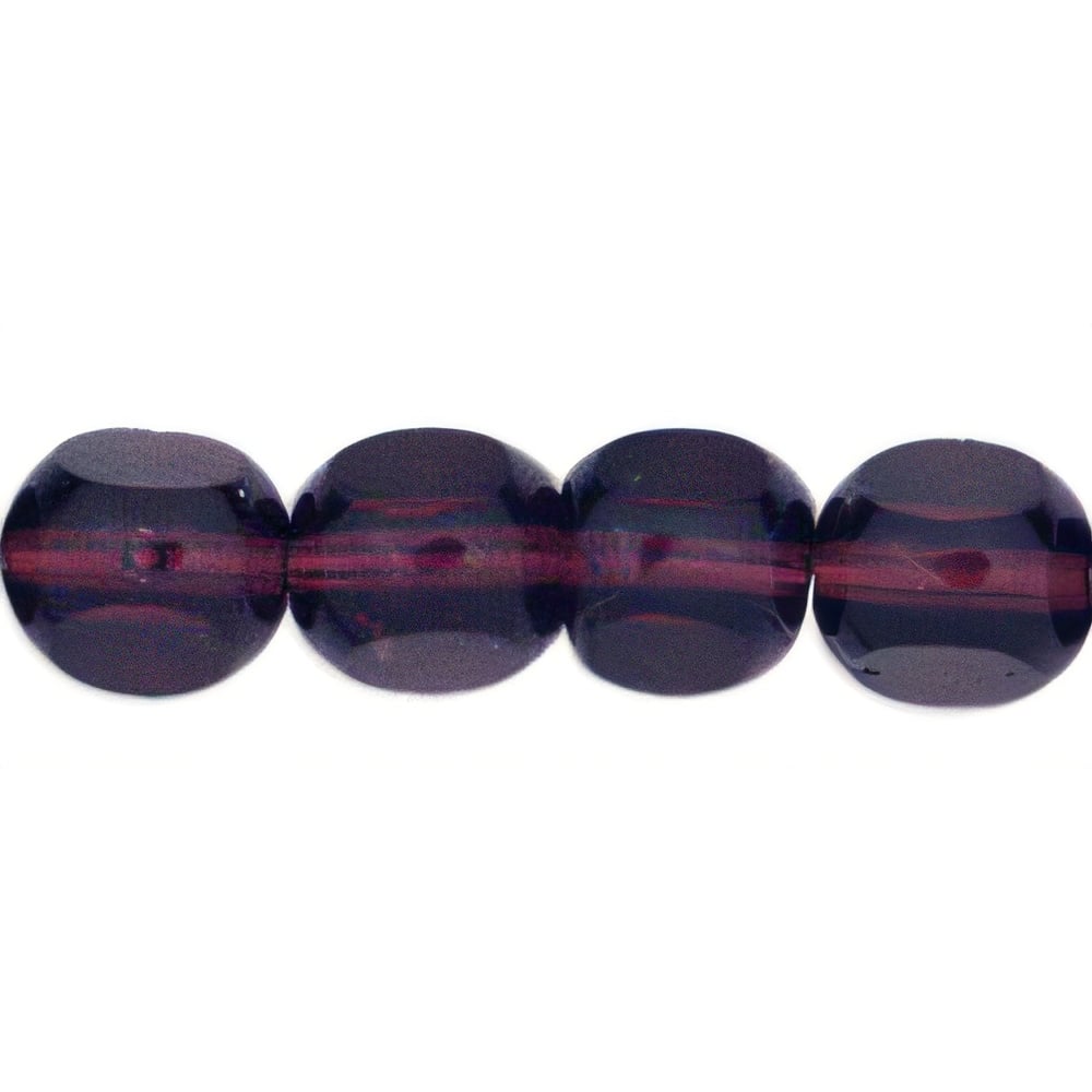 Czech Antique Style Triangle 8mm Amethyst (25pcs)