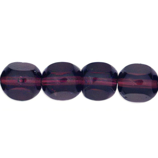 Czech Antique Style Triangle 8mm Amethyst (25pcs)