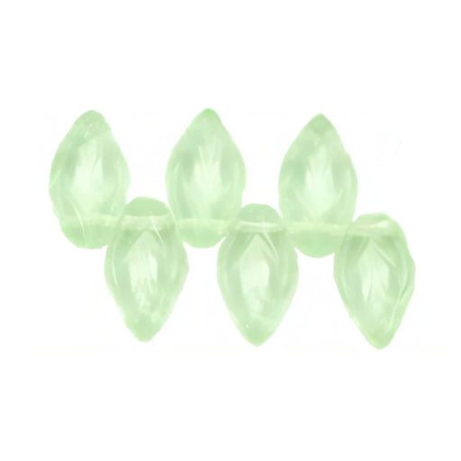 Czech Leaves 10 x 5mm Peridot (25pcs)