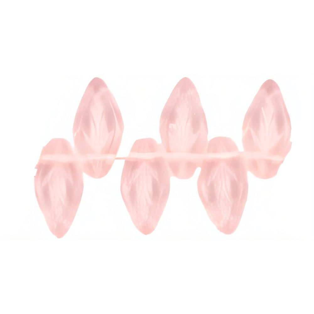 Czech Leaves 10 x 5mm Rosaline (25pcs)