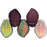 Czech Leaves 14 x 9mm Matte - Med Amethyst - Vitral (25pcs)