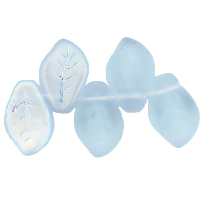 Czech Leaves 14 x 9mm Matte - Alexandrite AB (25pcs)