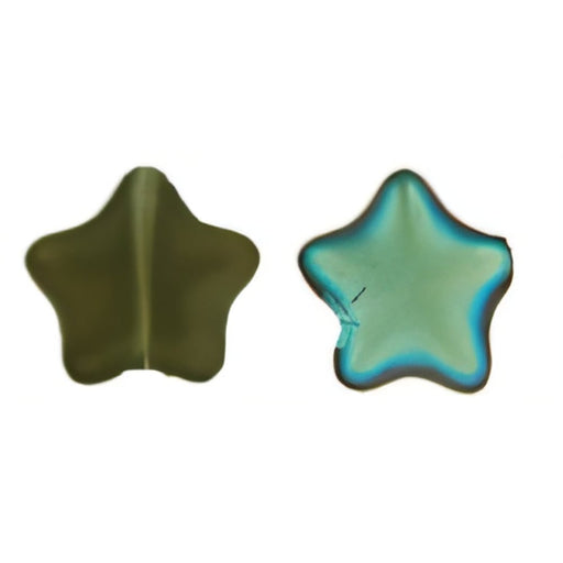 Czech Stars 12mm Matte - Black Diamond AB (25pcs)