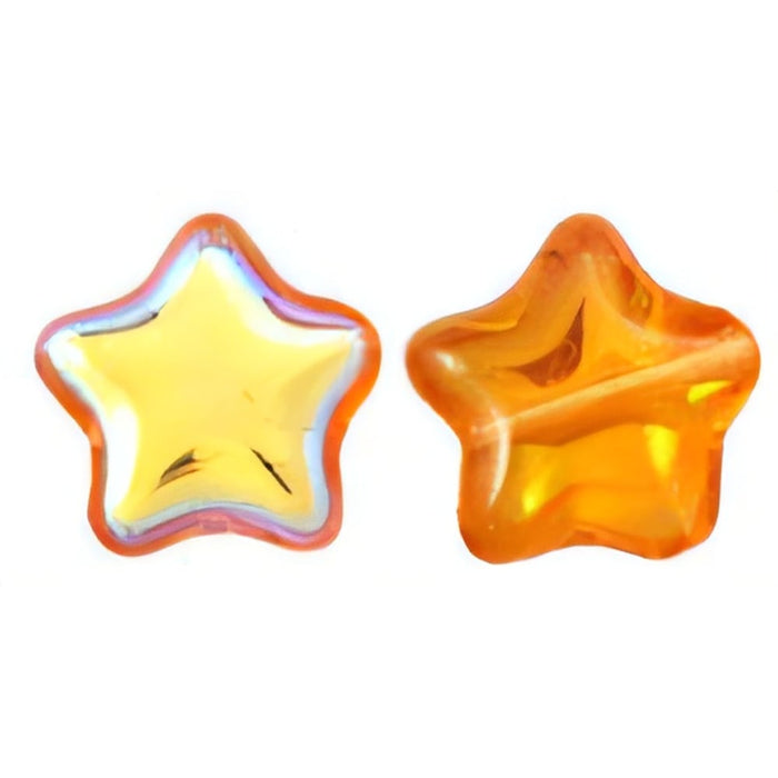 Czech Stars 12mm Topaz AB (25pcs)