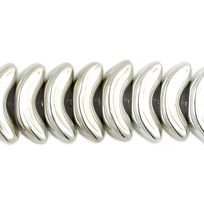 Czech Small Angel Wings 10mm Silver (50pcs)