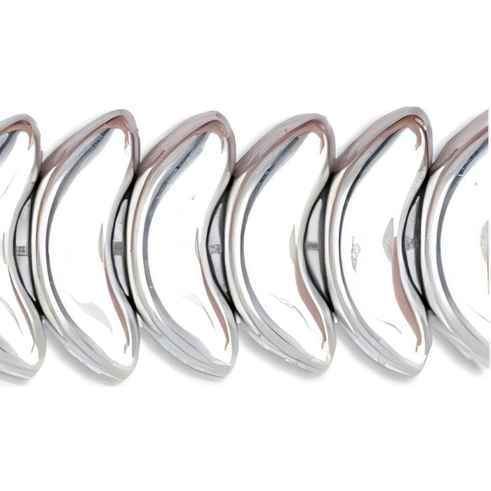 Czech Angel Wings 15mm Silver (25pcs)