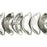Czech Angel Wings 15mm Silver - 1/2 Coat (25pcs)