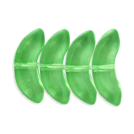 Czech Angel Wings 15mm Peridot (25pcs)