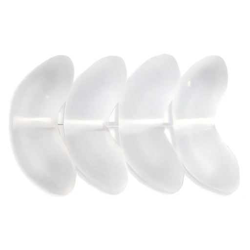 Czech Angel Wings 15mm Matte - Crystal (25pcs)