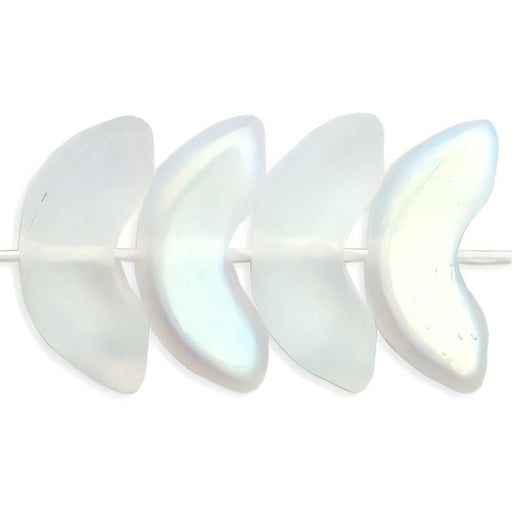 Czech Angel Wings 15mm Matte - Crystal AB (25pcs)