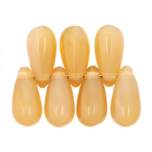 Czech Tear Drops 10 x 5mm: Milky Topaz (50pcs)