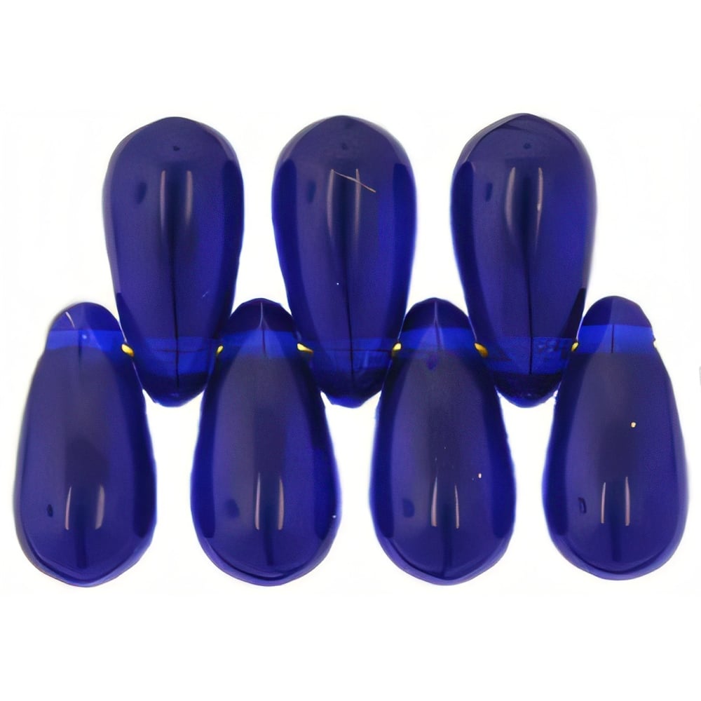 Czech Tear Drops 10 x 5mm Cobalt (50pcs)