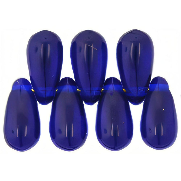 Czech Tear Drops 10 x 5mm Cobalt (50pcs)