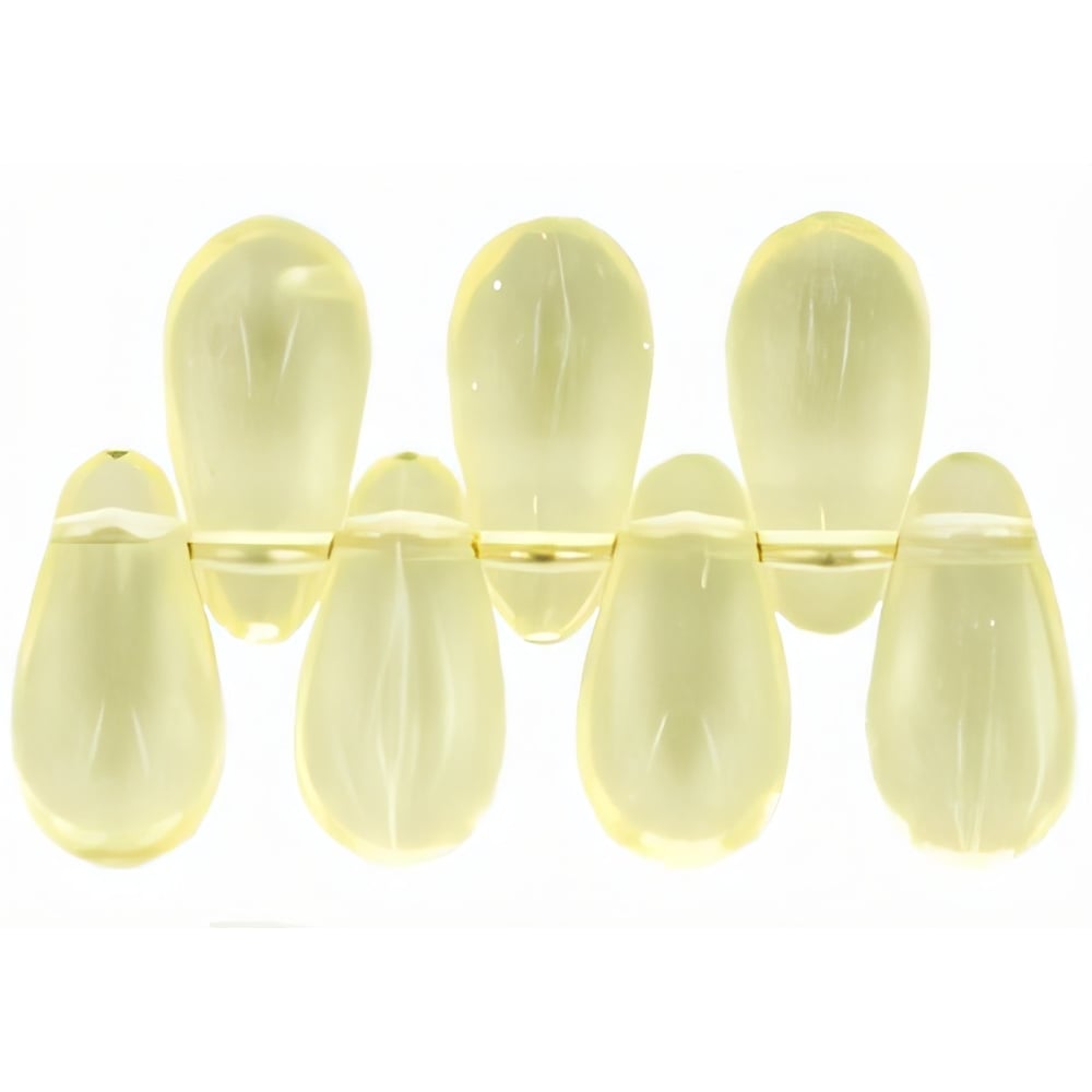 Czech Tear Drops 10 x 5mm: Jonquil (50pcs)
