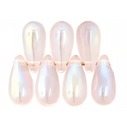 Czech Tear Drops 10 x 5mm Rosaline AB (50pcs)