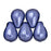 Czech Tear Drops 6 x 4mm ColorTrends: Saturated Metallic Ultra Violet