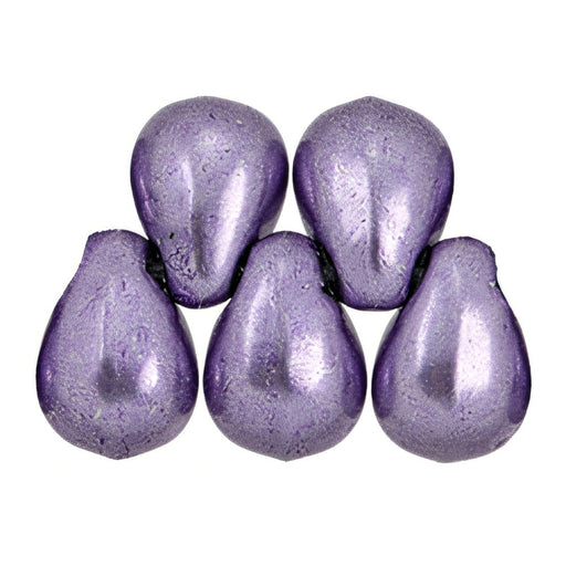 Czech Tear Drops 6 x 4mm ColorTrends: Saturated Metallic Crocus Petal