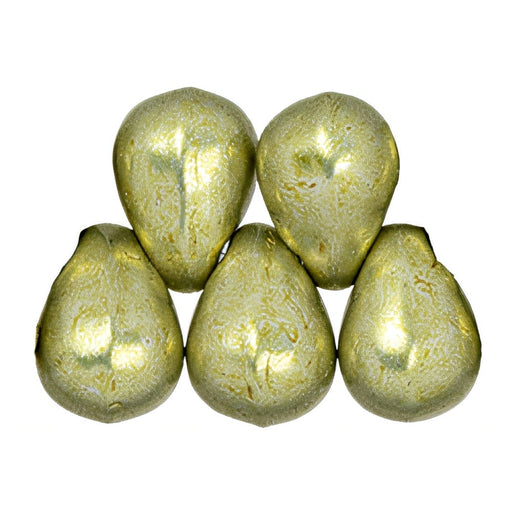 Czech Tear Drops 6 x 4mm ColorTrends: Saturated Metallic Limelight