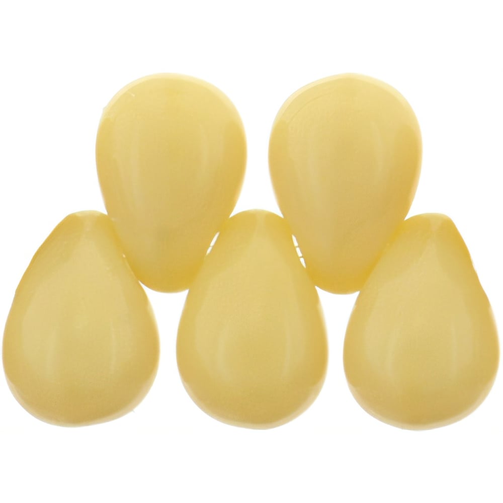 Czech Tear Drops 6 x 4mm Opaque Lt Beige