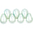 Czech Tear Drops 6 x 4mm Pearl - Baby Blue