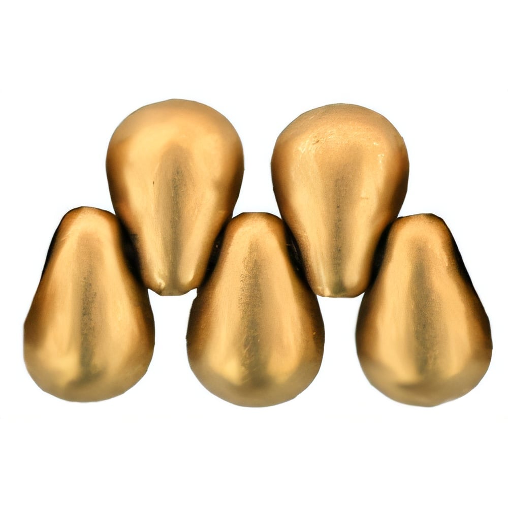 Czech Tear Drops 6 x 4mm Matte - Metallic Flax