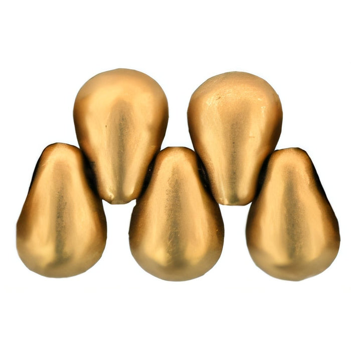 Czech Tear Drops 6 x 4mm Matte - Metallic Flax