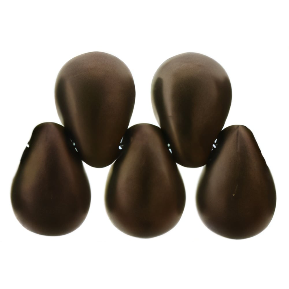 Czech Tear Drops 6 x 4mm Matte - Dk Bronze