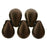 Czech Tear Drops 6 x 4mm Matte - Dk Bronze