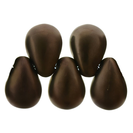 Czech Tear Drops 6 x 4mm Matte - Dk Bronze