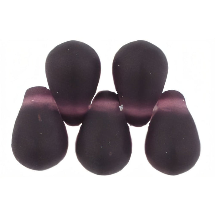 Czech Tear Drops 6 x 4mm Matte - Amethyst