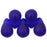 Czech Tear Drops 6 x 4mm Matte - Cobalt