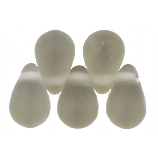 Czech Tear Drops 6 x 4mm Matte - Black Diamond