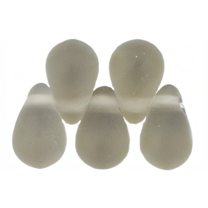 Czech Tear Drops 6 x 4mm Matte - Black Diamond