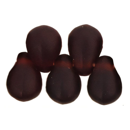 Czech Tear Drops 6 x 4mm Matte - Garnet