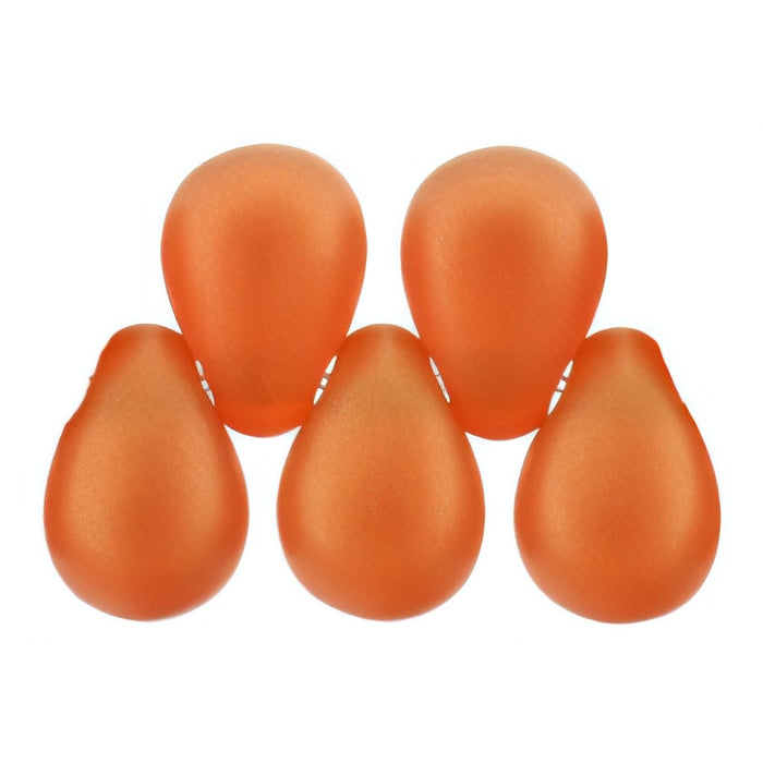 Czech Tear Drops 6 x 4mm Sueded Gold Hyacinth