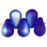 Czech Tear Drops 6 x 4mm Matte - Cobalt AB