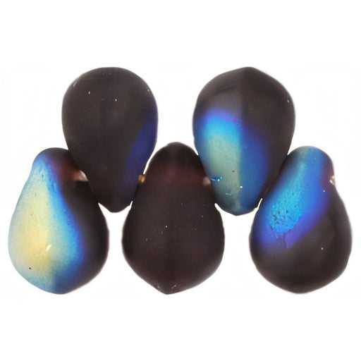 Czech Tear Drops 6 x 4mm Matte - Garnet AB