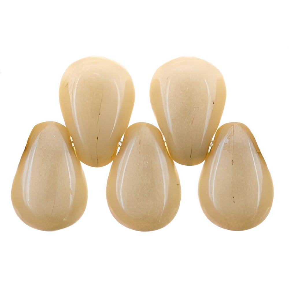 Czech Tear Drops 6 x 4mm Luster - Opaque Champagne