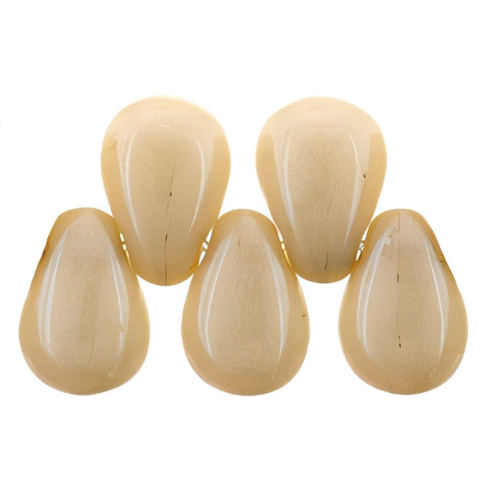 Czech Tear Drops 6 x 4mm Luster - Opaque Champagne