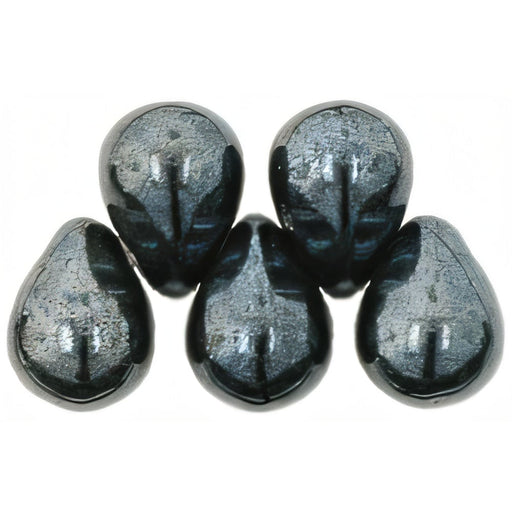 Czech Lg. Tear Drops 8 x 6mm Black Pearl (50pcs)