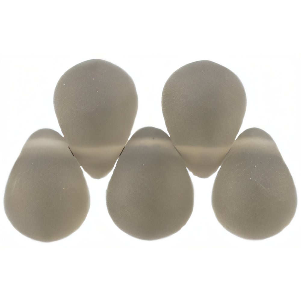 Czech Lg. Tear Drops 8 x 6mm Matte - Black Diamond (50pcs)