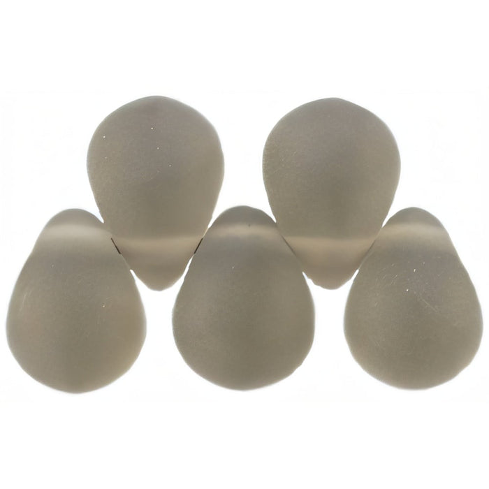 Czech Lg. Tear Drops 8 x 6mm Matte - Black Diamond (50pcs)