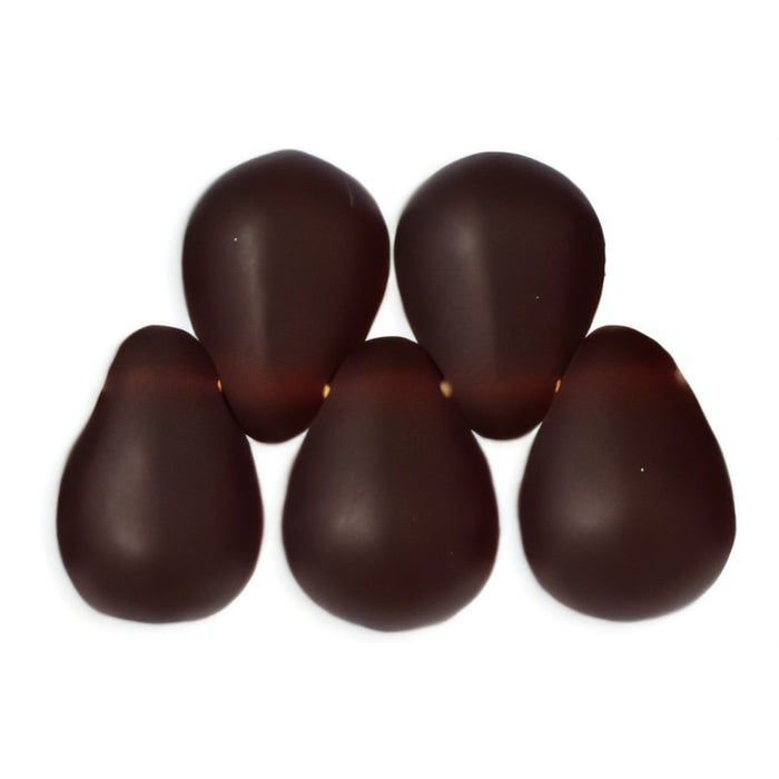 Czech Lg. Tear Drops 8 x 6mm Matte - Ruby (50pcs)